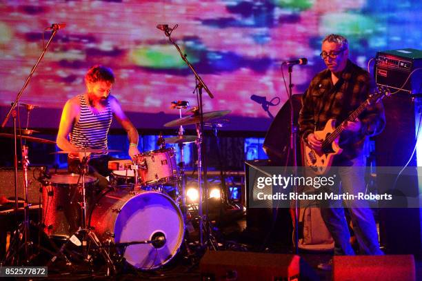 Mike Watt and Il Sogno Del Marinaio perform on stage during the Liverpool International Festival of Psychedelia on September 23, 2017 in Liverpool,...