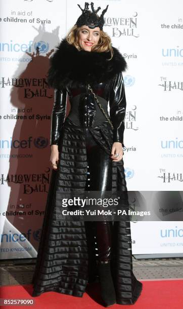 Alice Temperley attending the UNICEF UK Halloween Ball - to raise funds to help Syrian children - at One Mayfair in central London.