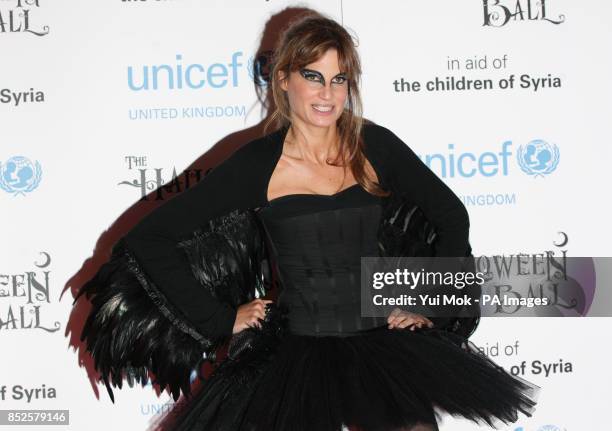 Jemima Khan attending the UNICEF UK Halloween Ball - to raise funds to help Syrian children - at One Mayfair in central London.