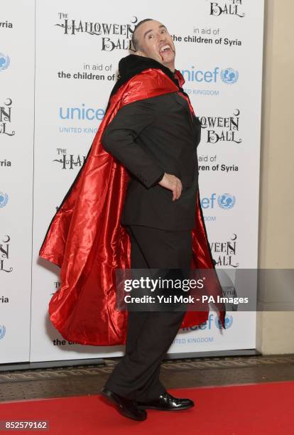 Steve Coogan attending the UNICEF UK Halloween Ball to raise funds to help Syrian children at One Mayfair in central London.