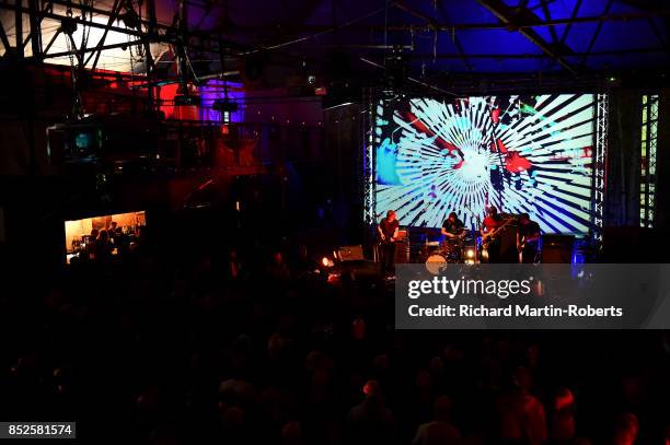 Wolf People perform on stage during the Liverpool International Festival of Psychedelia on September 23, 2017 in Liverpool, England.