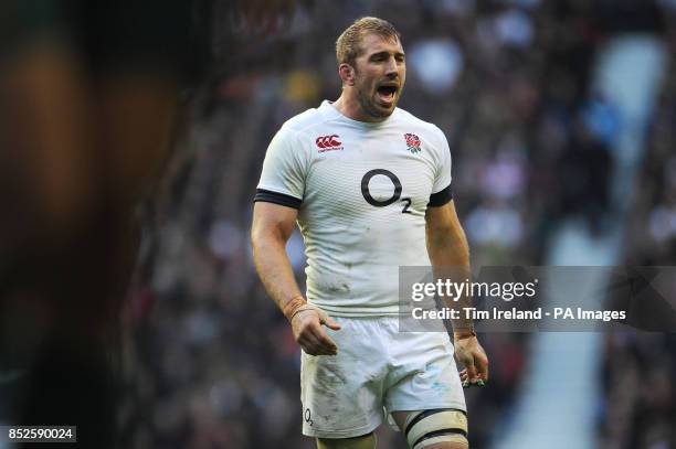 England's Chris Robshaw during the QBE International at Twickenham, London.