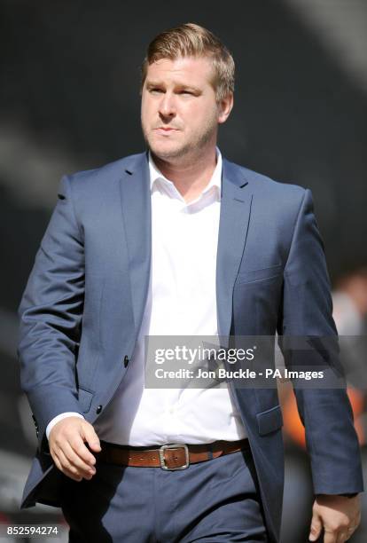 Manager Karl Robinson, Milton Keynes Dons.