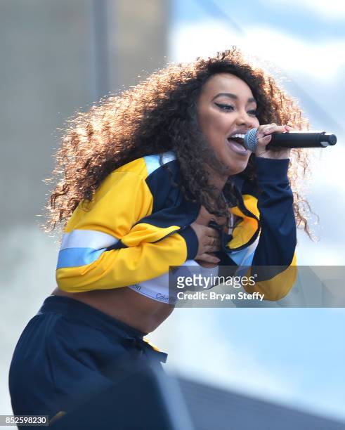 Leigh-Anne Pinnock of Little Mix performs onstage during the Daytime Village Presented by Capital One at the 2017 HeartRadio Music Festival at the...