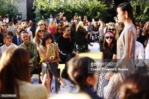 Kat Graham is seen inside the Missoni fashion show during the Milan Fashion Week Spring/Summer 2018 on September 23, 2017 in Milan, Italy.
