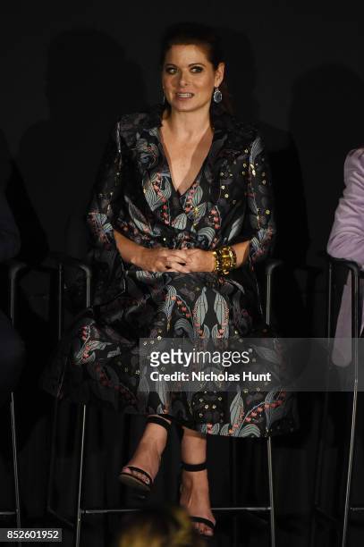 Debra Messing speaks at the Tribeca TV Festival exclusive celebration for Will & Grace at Cinepolis Chelsea on September 23, 2017 in New York City.