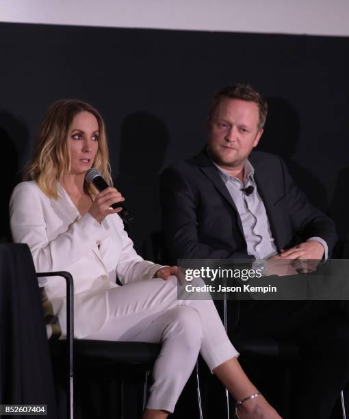 Joanne Froggatt and Harry Williams speak at the Tribeca TV Festival series premiere of Liar at Cinepolis Chelsea on September 23, 2017 in New York...