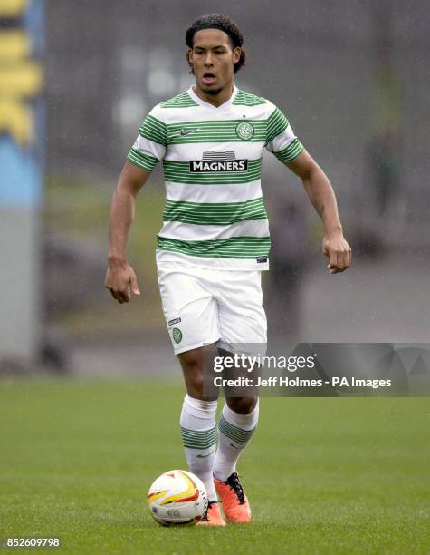 Celtic Virgil Van Dik during the Scottish Premiership match at Firhill Stadium, Glasgow.