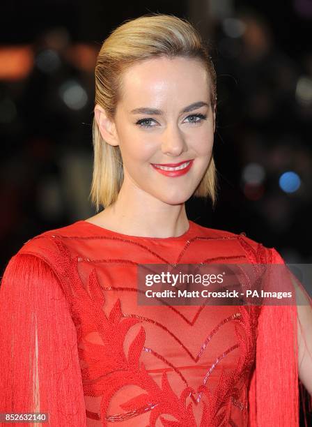 Jena Malone arriving for the World Premiere of The Hunger Games : Catching Fire, at the Odeon Leicester Square, London.