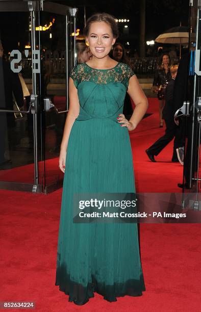 Tanya Burr arriving for the World Premiere of The Hunger Games : Catching Fire, at the Odeon Leicester Square, London.