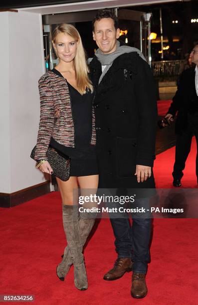 Zoe Hobbs and Brendan Cole arriving for the World Premiere of The Hunger Games : Catching Fire, at the Odeon Leicester Square, London.