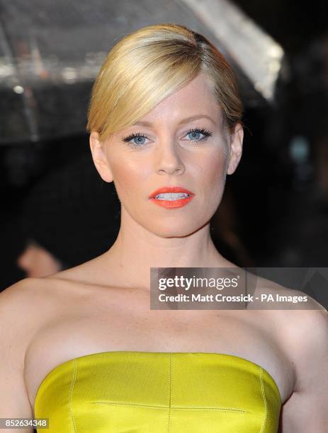 Elizabeth Banks arriving for the World Premiere of The Hunger Games : Catching Fire, at the Odeon Leicester Square, London.