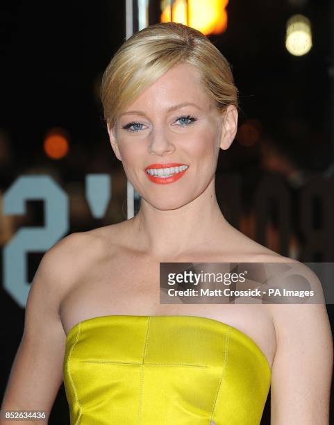 Elizabeth Banks arriving for the World Premiere of The Hunger Games : Catching Fire, at the Odeon Leicester Square, London.