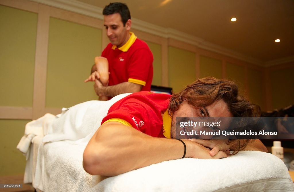 Spain v Serbia - Davis Cup World Group First Round Draw & Training