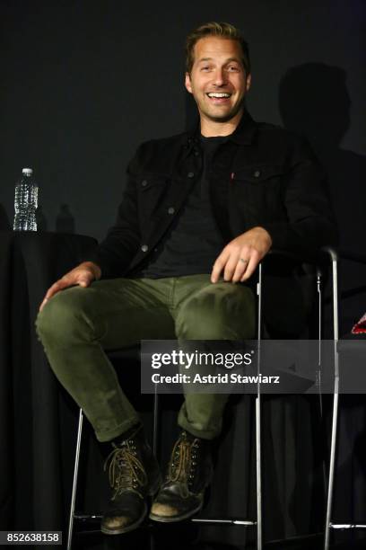 Ryan Hansen speaks at the Tribeca TV Festival series premiere of Ryan Hansen Solves Crimes on Television at Cinepolis Chelsea on September 23, 2017...