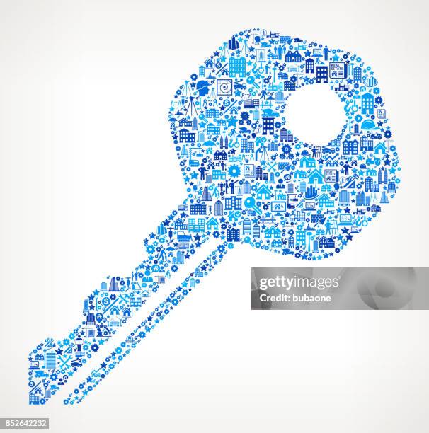 household key construction industry vector icon pattern - contractor computer stock illustrations