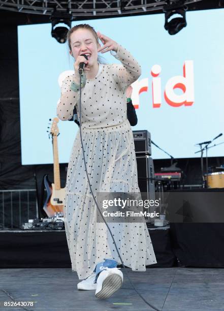 Sigrid performs on Huntridge Stage during day 2 of the 2017 Life Is Beautiful Festival on September 23, 2017 in Las Vegas, Nevada.