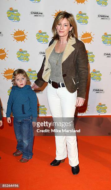 Andrea Catherwood attends the SpongeBob SquarePants: The Sponge Who Could Fly! - Gala Performance at Hammersmith Apollo on March 5, 2009 in London,...