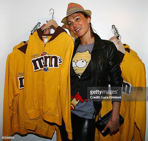 Linda Santaguida attends the M&M's opening party on March 5, 2009 in Milan, Italy.