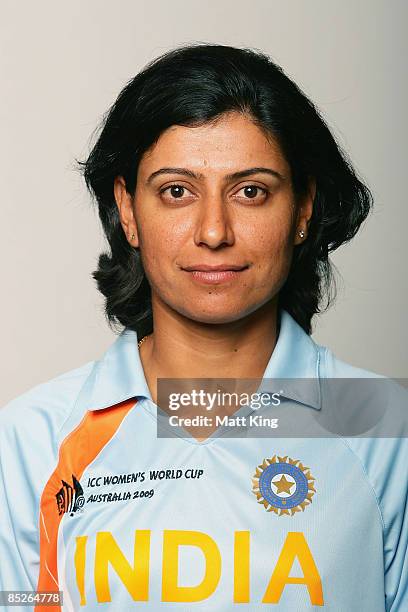 Anjum Chopra of India poses ahead of the ICC Women's World Cup 2009 at the Menzies Hotel on March 5, 2009 in Sydney, Australia.