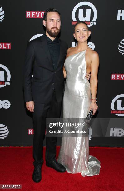 Actress Kate Hudson and Danny Fujikawa attend the 21st Annual Urbanworld Film Festival at AMC Empire 25 theater on September 23, 2017 in New York...