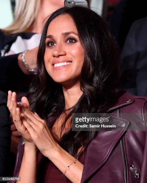 Actress Meghan Markle attends the opening ceremony on day 1 of the Invictus Games Toronto 2017 at Air Canada Centre on September 23, 2017 in Toronto,...