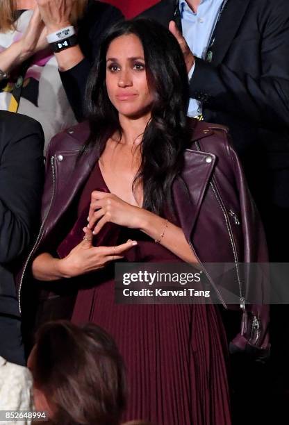 Actress Meghan Markle attends the opening ceremony on day 1 of the Invictus Games Toronto 2017 at Air Canada Centre on September 23, 2017 in Toronto,...