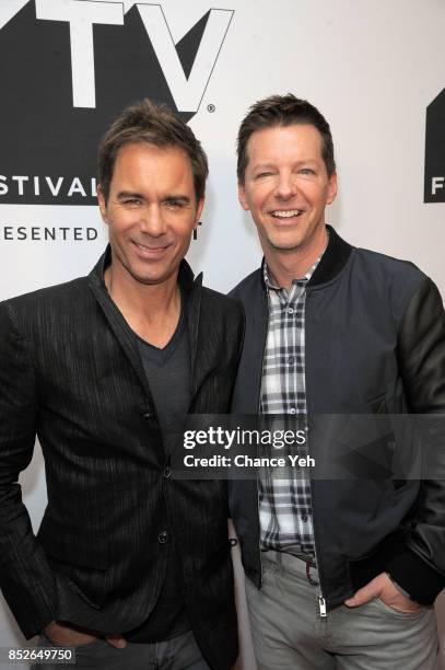 Erik McCormack and Sean Hayes attend the "Will & Grace" celebration during Tribeca TV Festival at Cinepolis Chelsea on September 23, 2017 in New York...