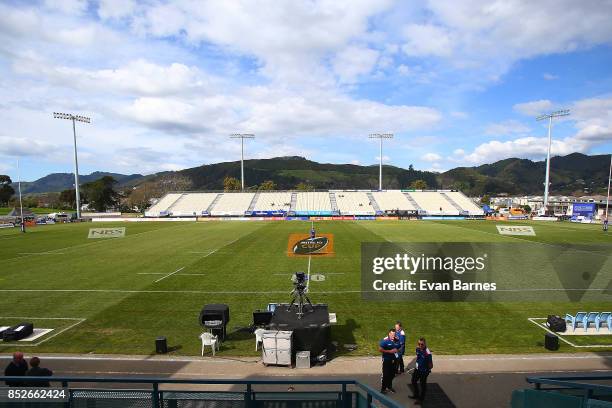 General view before the round six Mitre 10 Cup match between Tasman and Southland at Trafalgar Park on September 24, 2017 in Nelson, New Zealand.