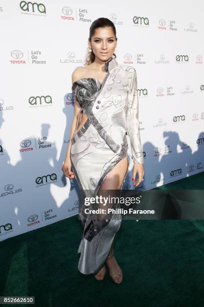 Blanca Blanco at the Environmental Media Association's 27th Annual EMA Awards at Barkar Hangar on September 23, 2017 in Santa Monica, California.