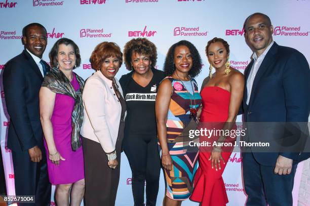 Anthony Daniels, Dawn Laguens, Barbara Lawrence, Dr. Joia Crear-Perry, Tracy Reese, Letoya Luckett, and Cory Booker