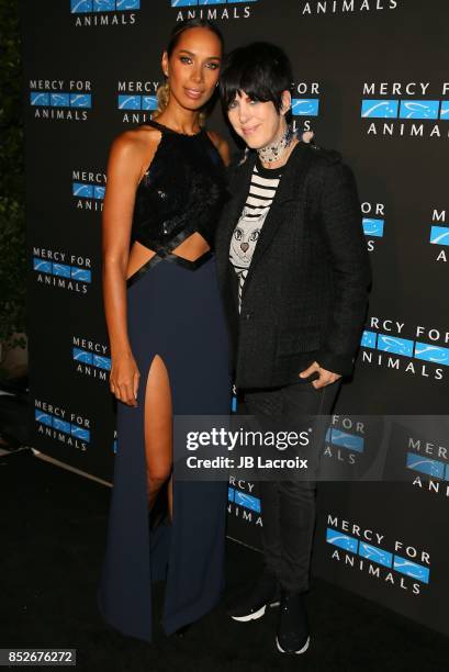Leona Lewis and Diane Warren attend the Mercy For Animals' Annual Hidden Heroes Gala on September 23, 2017 in Los Angeles, California.