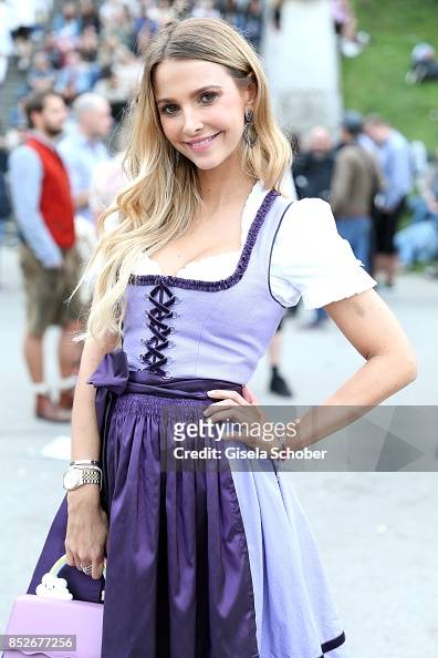 Sophie Hermann during the Oktoberfest at Theresienwiese on September ...