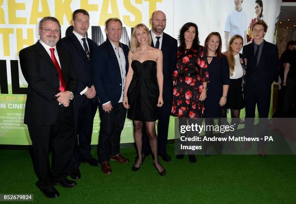 Norman Pace , producer Rob perren , Neil Back , Beth Cordingly , Lawrence Dallaglio and George Mackay arrive for the World Premiere of Breakfast With...