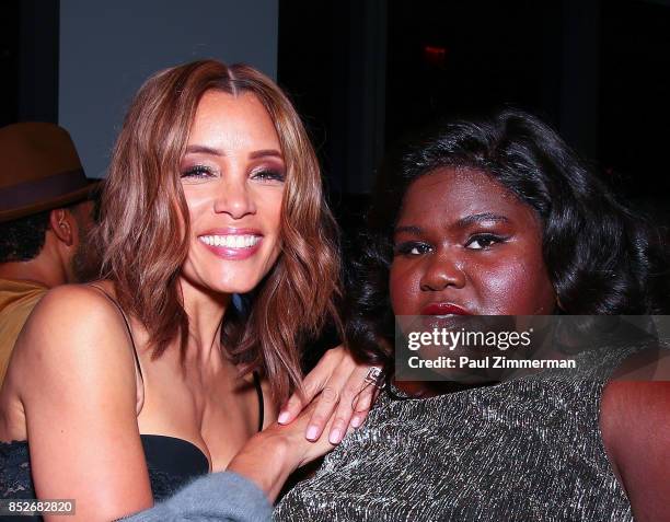 Michael Michele and Gabourey Sidibe attend the "Empire" & "Star" Celebrate FOX's New Wednesday Night - After Party at One World Observatory on...