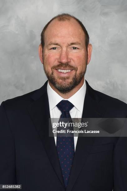 Dan Lacroix of the Montreal Canadiens poses for his official headshot for the 2017-2018 season on September 14, 2017 at the Bell Sports Complex in...