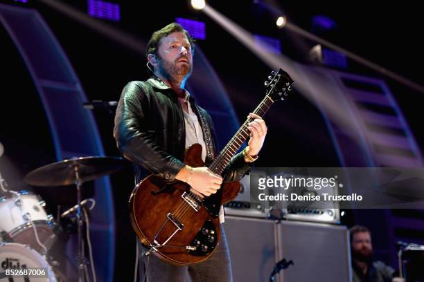 Caleb Followill of music group Kings of Leon performs onstage during the 2017 iHeartRadio Music Festival at T-Mobile Arena on September 23, 2017 in...