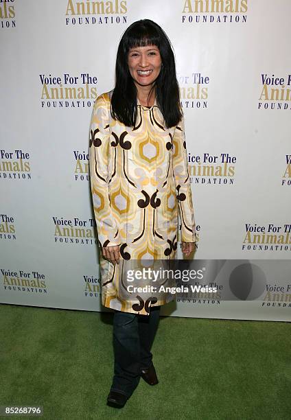 Suzanne Whang arrives at the sixth annual Stand Up For The Animals event held at The Comedy Store on March 5, 2009 in West Hollywood, California.
