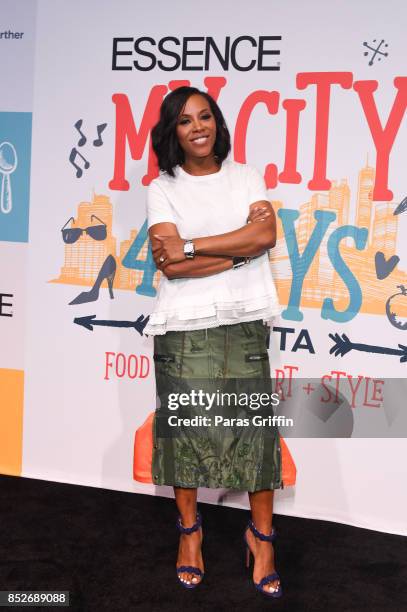 June Ambrose at ESSENCE & Ford My City 4 Ways at The Garage at Tech Square on September 23, 2017 in Atlanta, Georgia.