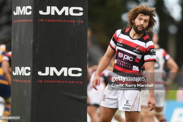 Orbyn Leger of Counties Manukau during the round six Mitre 10 Cup match between Bay of Plenty and Counties Manukau Tauranga Domain on September 24,...