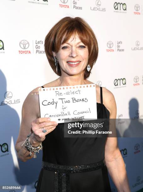 Frances Fisher at the Environmental Media Association's 27th Annual EMA Awards at Barkar Hangar on September 23, 2017 in Santa Monica, California.