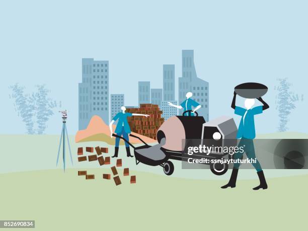 work place, - light industrial worker stock illustrations