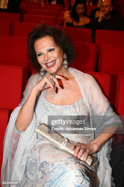 Award winner Italian actress Claudia Cardinale waits for the beginning of the Women's World Awards show at Vienna Stadthalle on February 5, 2009 in...