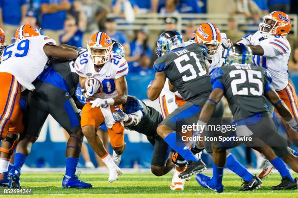 Florida running back Malik Davis carries the ball during a regular season college football game between the Florida Gators and the Kentucky Wildcats...