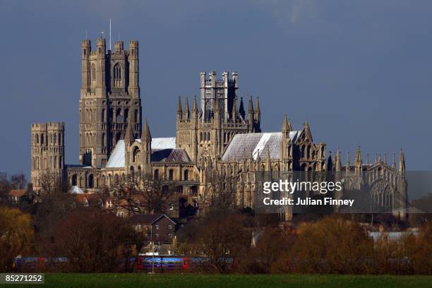 View of Ely Cathedral on March 5, 2009 in Ely, England.