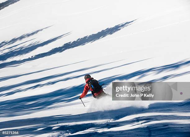 downhill skiing - berg mount aspen stock-fotos und bilder