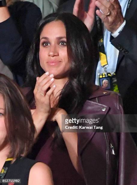 Meghan Markle attends the Opening Ceremony of the Invictus Games Toronto 2017 at the Air Canada Arena on September 23, 2017 in Toronto, Canada. The...