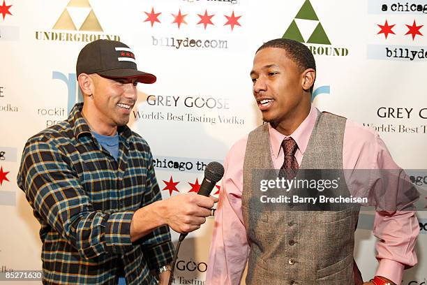 Billy Dec and Nick Cannon attend "A Chicago Thing.Billydec.Com" Blog Launch Party presented by Grey Goose Vodka at The Underground on March 5, 2009...