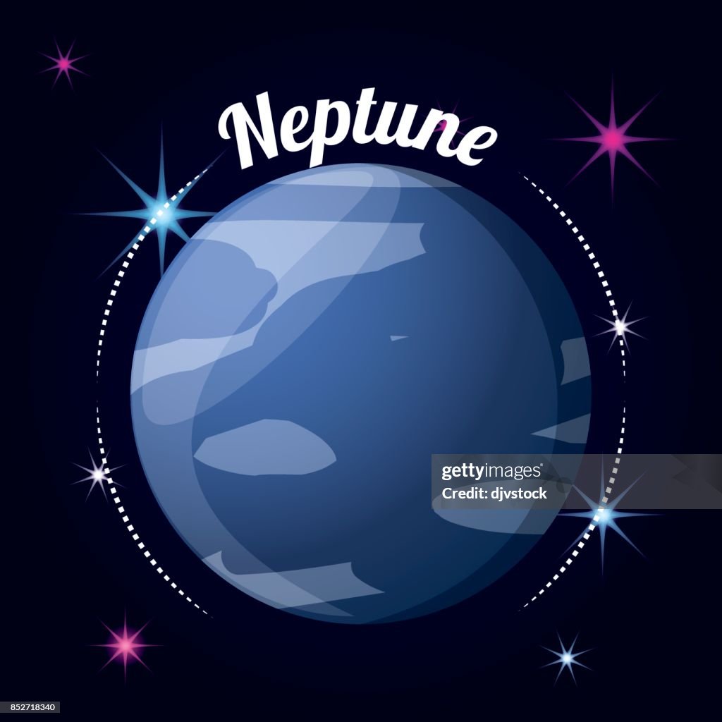 Neotune Solar System Neptune Planet In The Solar System Creation High-Res Vector Graphic ...