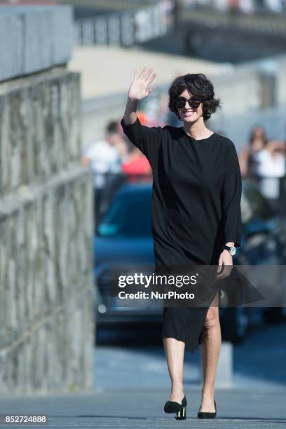 Spanish actress Paz Vega attends the Jaeger-LeCoultre 'Latin Cinema Award' photocall at the Kursaal Palace on September 23, 2017 in San Sebastian,...